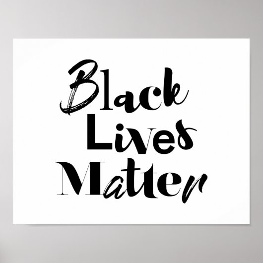 Poster Design moderne, audacieux, différent Black Lives M (Devant)
