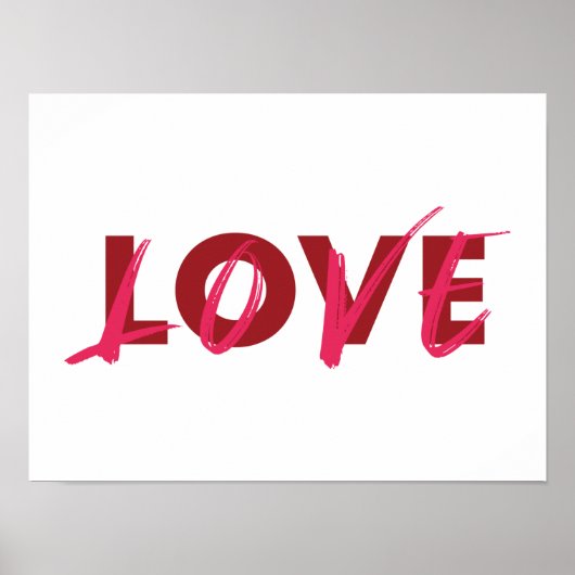 Poster Design moderne, dynamique, cool, tendance de Love (Devant)
