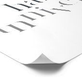 Poster Design moderne, élégant, chic Happy Anniversaire (Coin)