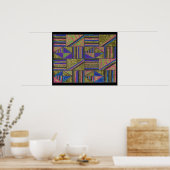 Poster design moderne et coloré abstrait par alanart (Cuisine)