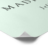 Poster Design moderne Mint Green Welcome Graduation Party (Coin)