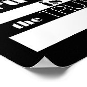 Poster design moderne noir et blanc avec citation de véri (Coin)