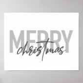 Poster Design moderne, simple, urbain cool Joyeux Noël (Devant)
