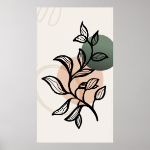 Poster design moderne tendance