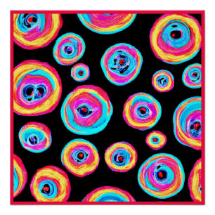 Poster Design Motif coloré
