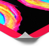 Poster Design Motif coloré (Coin)