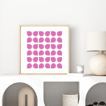 Poster Design Motif d'art géométrique moderne en violet<br><div class="desc">Design Motif d'art géométrique moderne en violet Poster</div>
