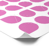 Poster Design Motif d'art géométrique moderne en violet (Coin)