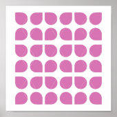 Poster Design Motif d'art géométrique moderne en violet (Devant)