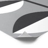 Poster Design motif fluide et fluide. Style scandinave (Coin)