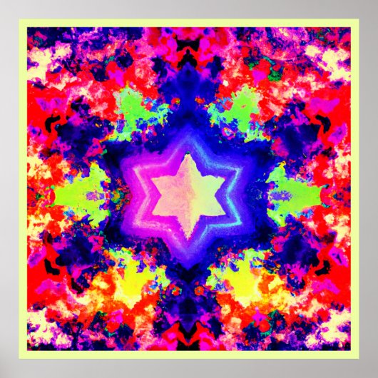 Poster Design Motif moderne coloré (Devant)