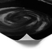 Poster Design Motif Rose noir. (Coin)