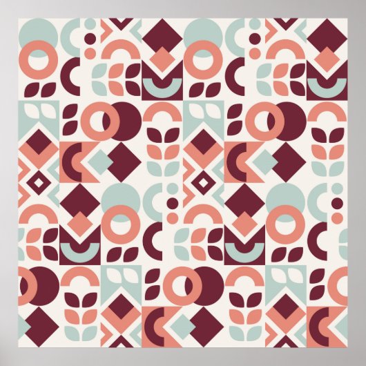 Poster Design motif scandinave. Retro moderne simple b (Devant)