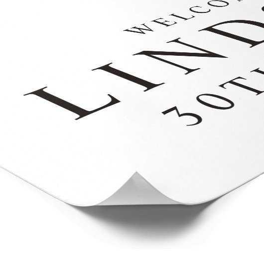 Poster Design, noir et blanc (Coin)