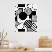 Poster Design noir minimal III (Cuisine)