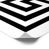 Poster Design noir Motif grec (Coin)