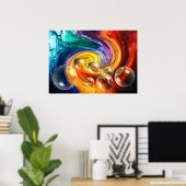 Poster Design numérique d'art Abstrait (Bureau à domicile)