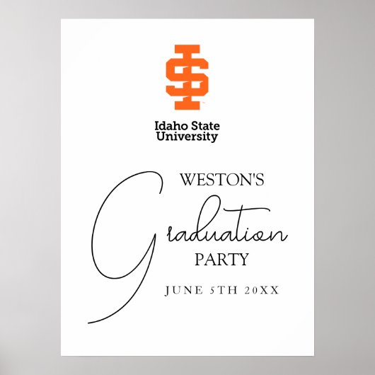 Poster Design officiel du logo de l'Université d'État d'I (Devant)