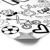 Poster Design "PAISLEY" couleur-it-Yourself (Coin)