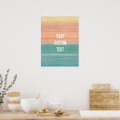 Poster Design personnalisé de l'art linéaire (Cuisine)