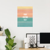Poster Design personnalisé de l'art linéaire (Bureau à domicile)