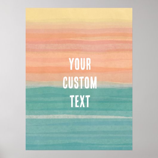 Poster Design personnalisé de l'art linéaire (Devant)