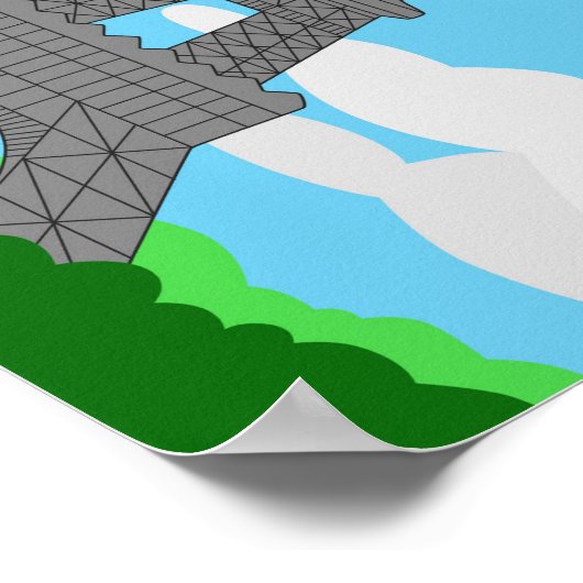 Poster Design rétro à Paris (Coin)