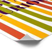 Poster Design rétro, Restez curieux (Coin)