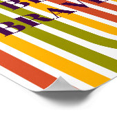 Poster Design rétro, Soyez courageux (Coin)