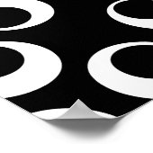 Poster Design rétro tendance noir et blanc. (Coin)