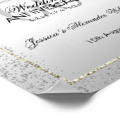 Poster Design Silver Confetti 60e Mariage Diamond (Coin)