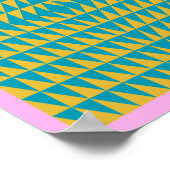 Poster Design triangle géométrique coloré et lumineux (Coin)