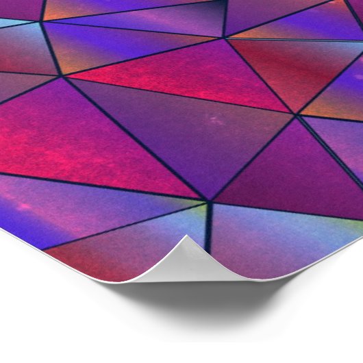 Poster Design triangulaire abstrait (Coin)