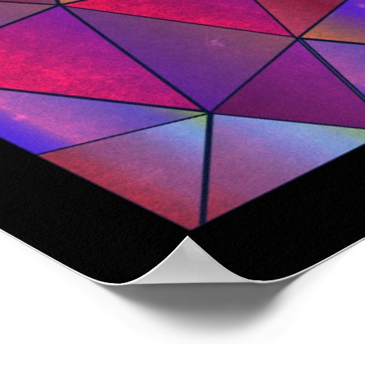 Poster Design triangulaire abstrait (Coin)