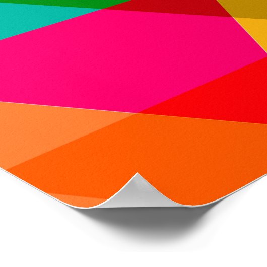 Poster Design triangulaire brillant (Coin)