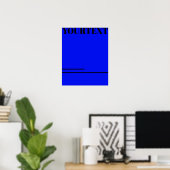 Poster Design typographique personnalisé minimalisme cool (Bureau à domicile)