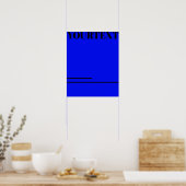 Poster Design typographique personnalisé minimalisme cool (Cuisine)