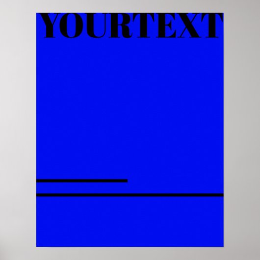 Poster Design typographique personnalisé minimalisme cool (Devant)