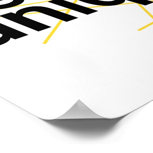 Poster Design urbain moderne et simple de "Be Unique" (Coin)