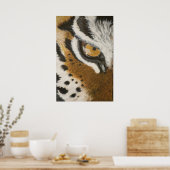 Poster Design visuel de tigre peint artistique (Cuisine)