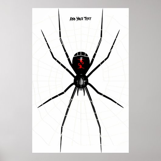 Poster Design Widow noir (Devant)