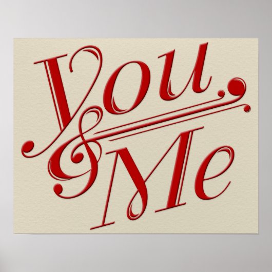 Poster Design You & Me (Devant)