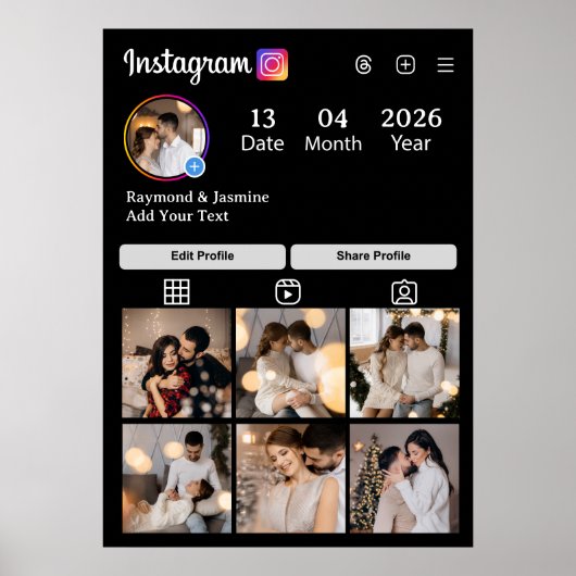 Poster Design Your Own 7 Photo Collage (Devant)