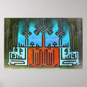 Poster Designs de calligraphie arabe customisée (Devant)