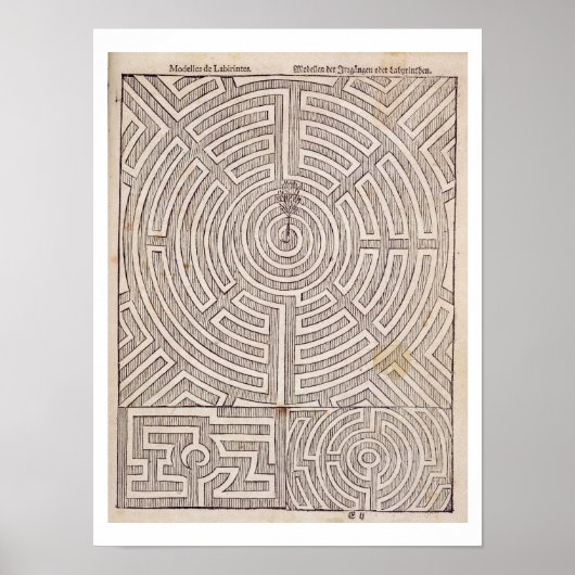 Poster Designs for mazes, from 'The Dutch Gardener' de Jo (Devant)