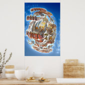 Poster Désintégration du vaisseau spatial (Cuisine)