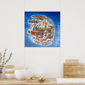 Poster Désintégration du vaisseau spatial (Cuisine)