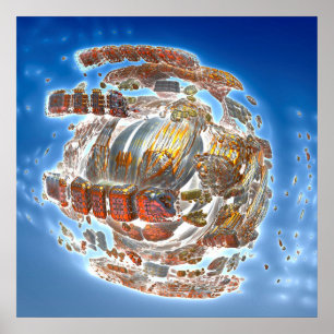 Poster Désintégration du vaisseau spatial