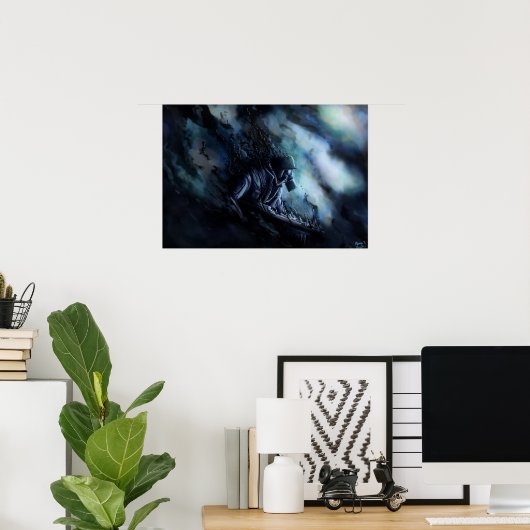 Poster Désintégrer (Bureau à domicile)