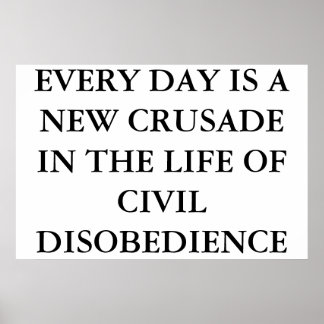 POSTER DÉSOBÉDIENCE CIVILE